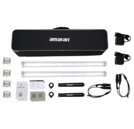 نور-باتومی-Aputure-Amaran-PT2c-2-Light-Kit-with-2ft-(60cm)-Battery-Powered-RGBWW-Tube